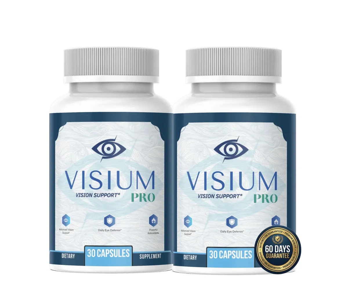 Visium Pro 2 bottles package — eye health supplement pricing