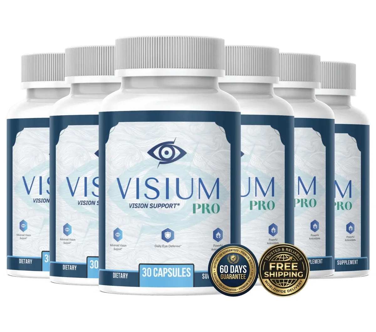 Visium Pro 6 bottles package — eye health supplement pricing